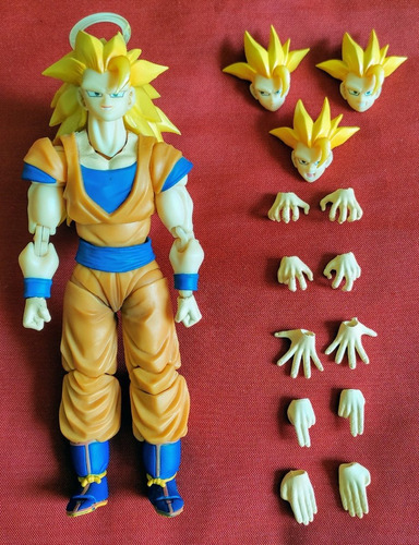 Boneco Goku Super Saiyajin 3 - Leia A Descrição